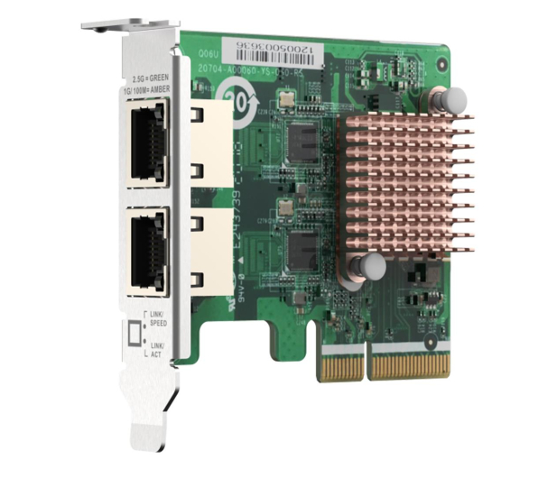 QNAP QXG-2G2T-I225 Dual port 2.5GbE 4-speed - 1262833 - zdjęcie